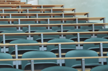 Image of a classroom with empty seats
