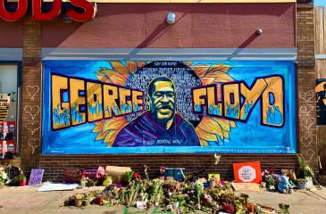 George Floyd Memorial Mural outside of Cup Foods in Minneapolis